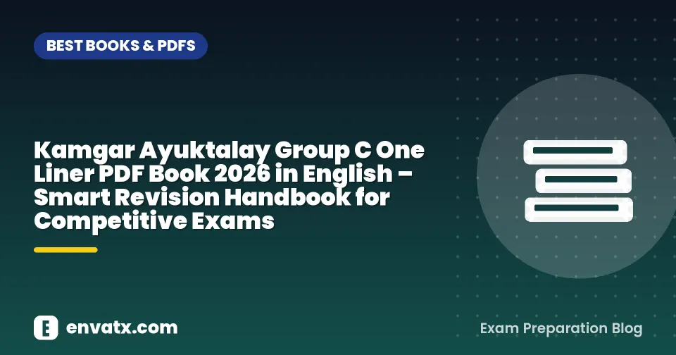 Kamgar Ayuktalay Group C One Liner PDF Book 2026 in English – Smart Revision Handbook for Competitive Exams
