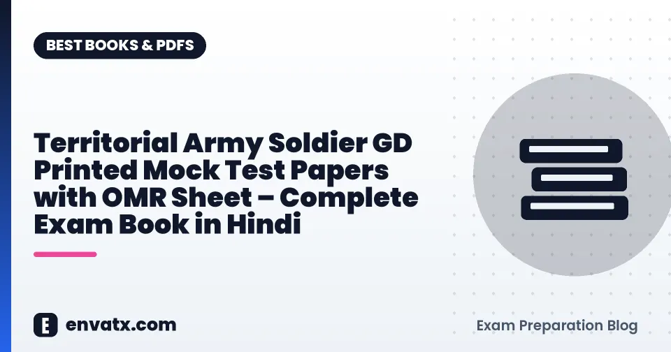 Territorial Army Soldier GD Printed Mock Test Papers with OMR Sheet – Complete Exam Book in Hindi