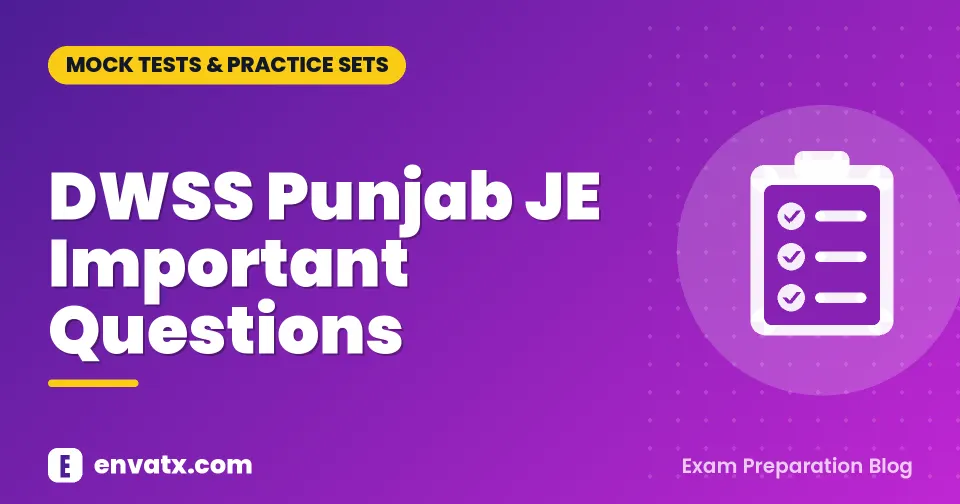 DWSS Punjab JE Important Questions