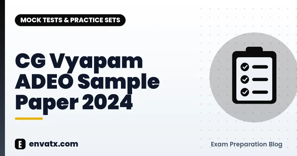 CG Vyapam ADEO Sample Paper 2024