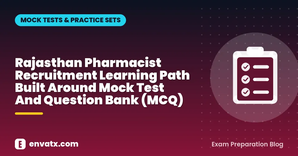 Rajasthan Pharmacist Recruitment Learning Path Built Around Mock Test And Question Bank (MCQ)