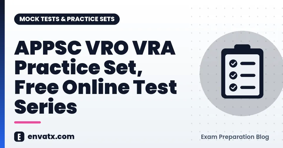 APPSC VRO VRA Practice Set, Free Online Test Series