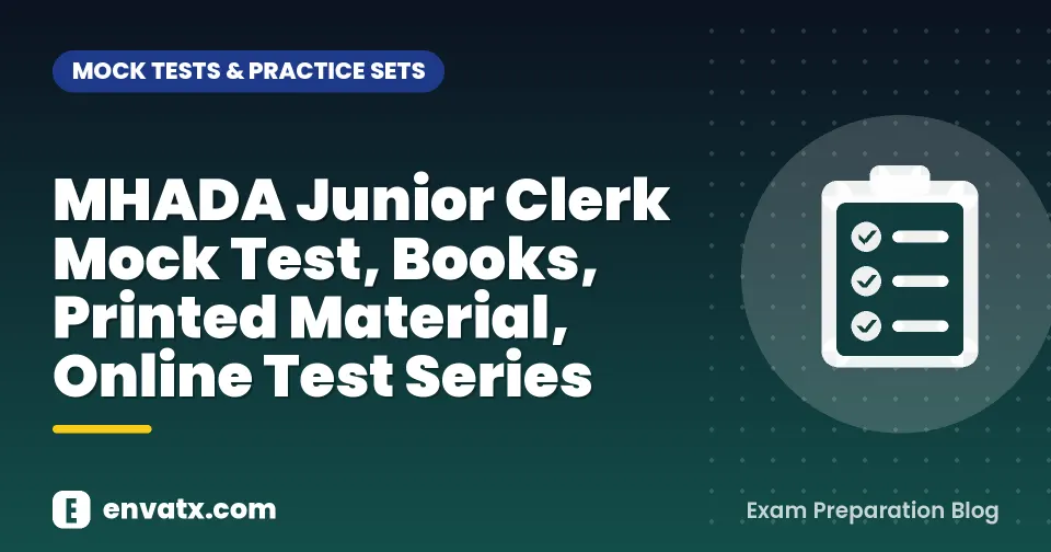 MHADA Junior Clerk Mock Test, Books, Printed Material, Online Test Series