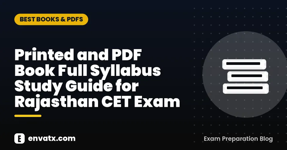 Printed and PDF Book Full Syllabus Study Guide for Rajasthan CET Exam