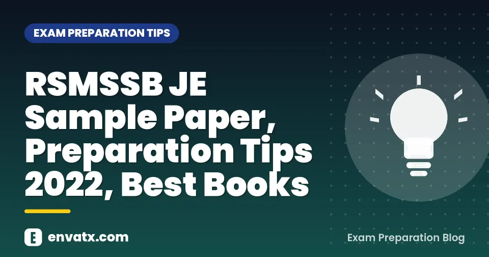 RSMSSB JE Sample Paper, Preparation Tips 2022, Best Books
