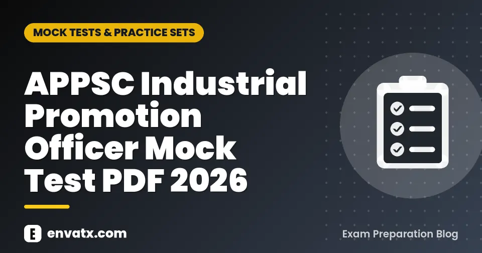 APPSC Industrial Promotion Officer Mock Test PDF 2026