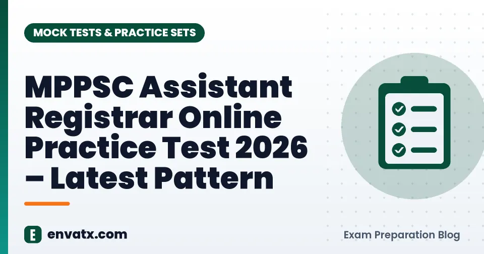 MPPSC Assistant Registrar Online Practice Test 2026 – Latest Pattern