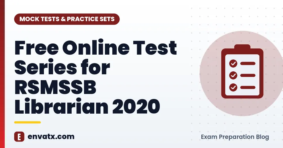 Free Online Test Series for RSMSSB Librarian 2020