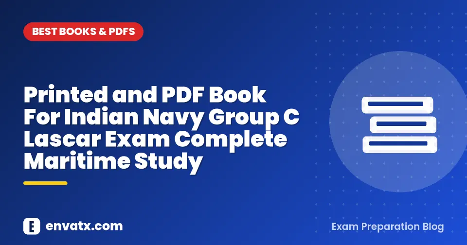 Printed and PDF Book For Indian Navy Group C Lascar Exam Complete Maritime Study