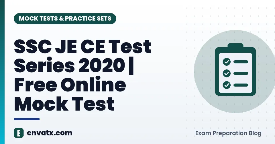 SSC JE CE Test Series 2020 | Free Online Mock Test