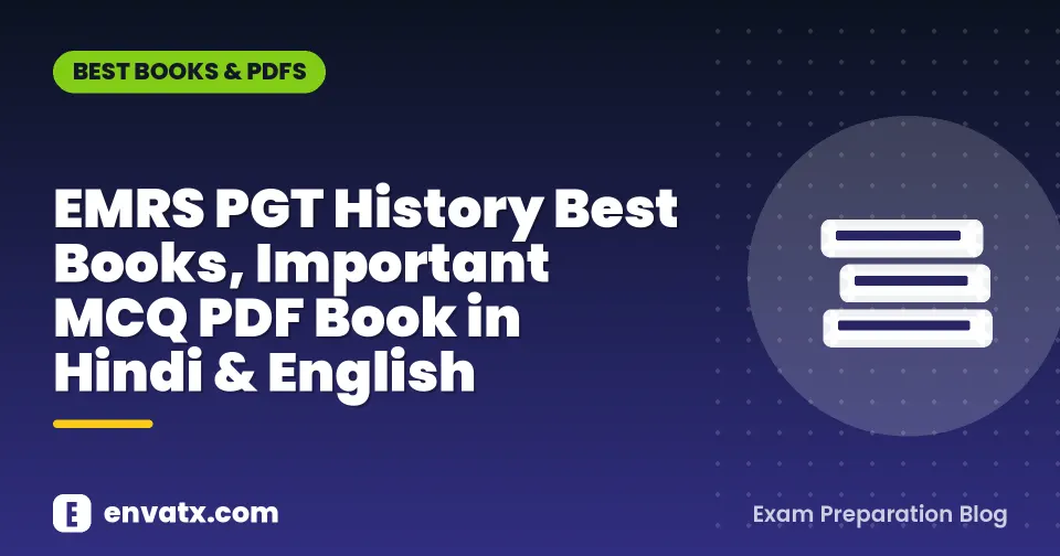 EMRS PGT History Best Books, Important MCQ PDF Book in Hindi & English