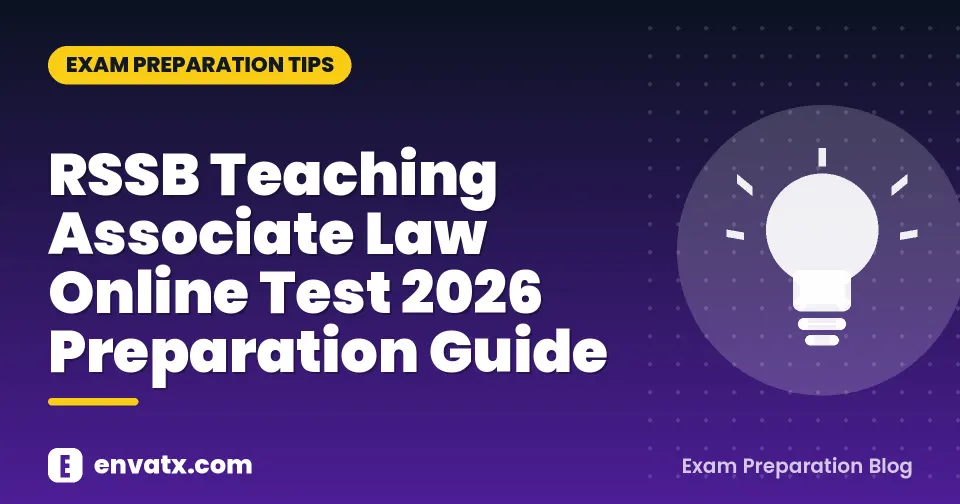 RSSB Teaching Associate Law Online Test 2026 Preparation Guide