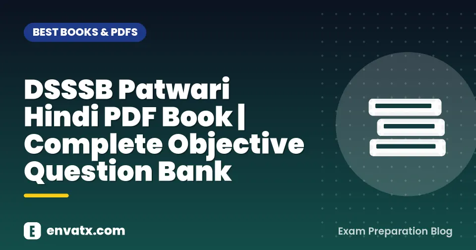 DSSSB Patwari Hindi PDF Book | Complete Objective Question Bank