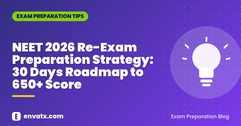 NEET 2026 Re-Exam Preparation Strategy: 30 Days Roadmap to 650+ Score