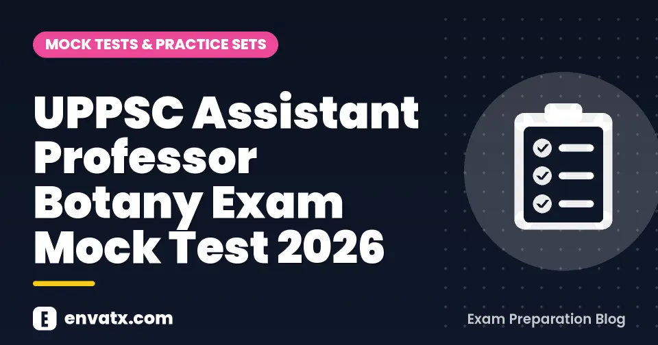 UPPSC Assistant Professor Botany Exam Mock Test 2026