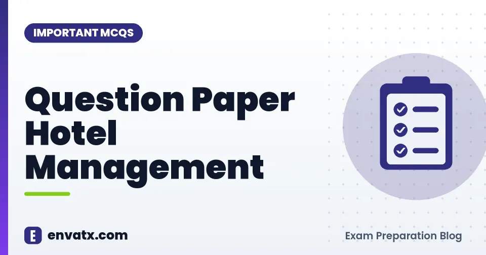 Question Paper Hotel Management