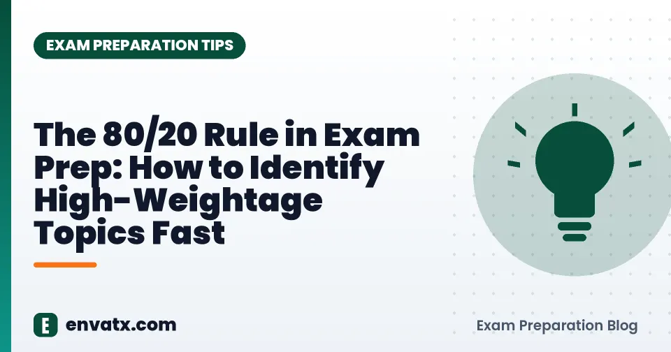 The 80/20 Rule in Exam Prep: How to Identify High-Weightage Topics Fast