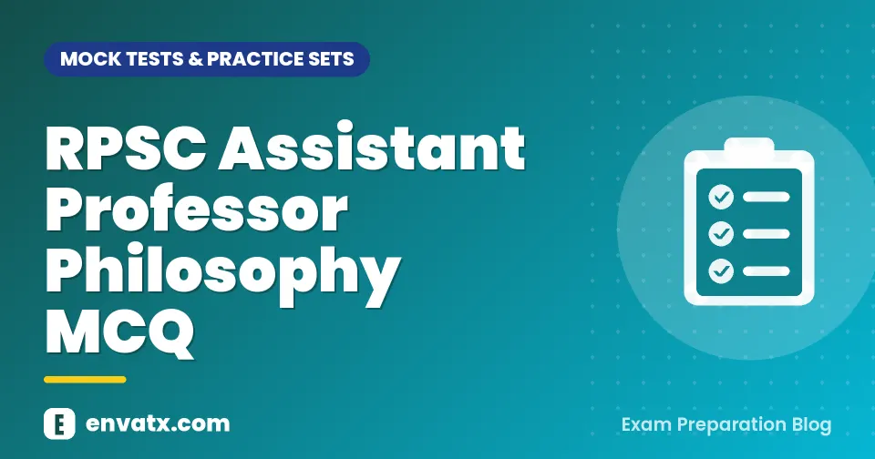 RPSC Assistant Professor Philosophy MCQ