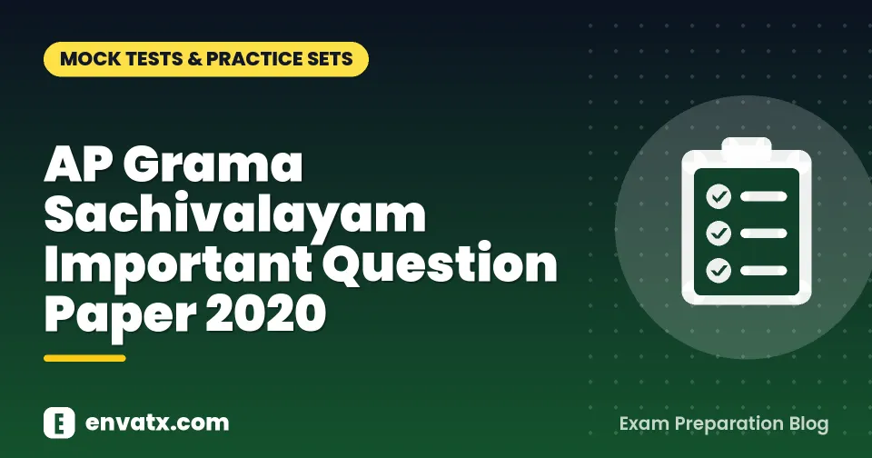 AP Grama Sachivalayam Important Question Paper 2020
