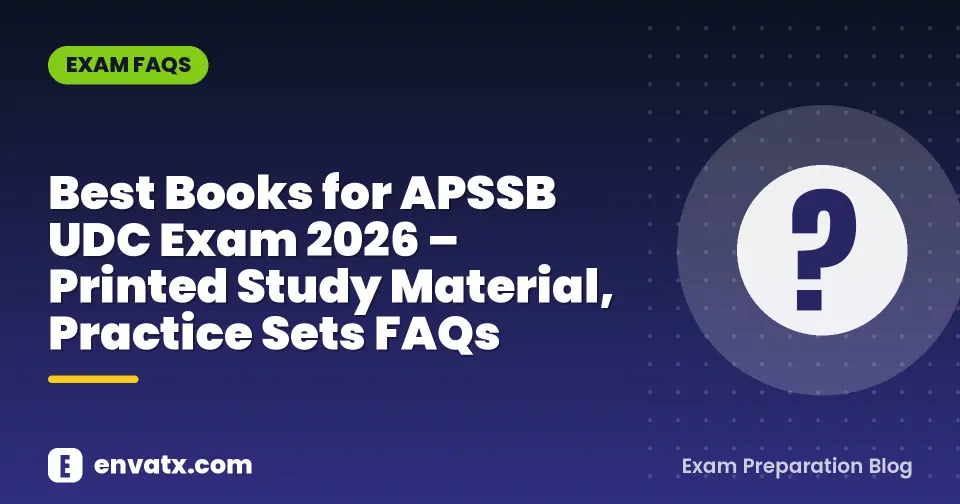 Best Books for APSSB UDC Exam 2026 – Printed Study Material, Practice Sets FAQs