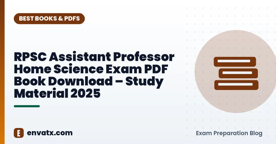 RPSC Assistant Professor Home Science Exam PDF Book Download – Study Material 2025