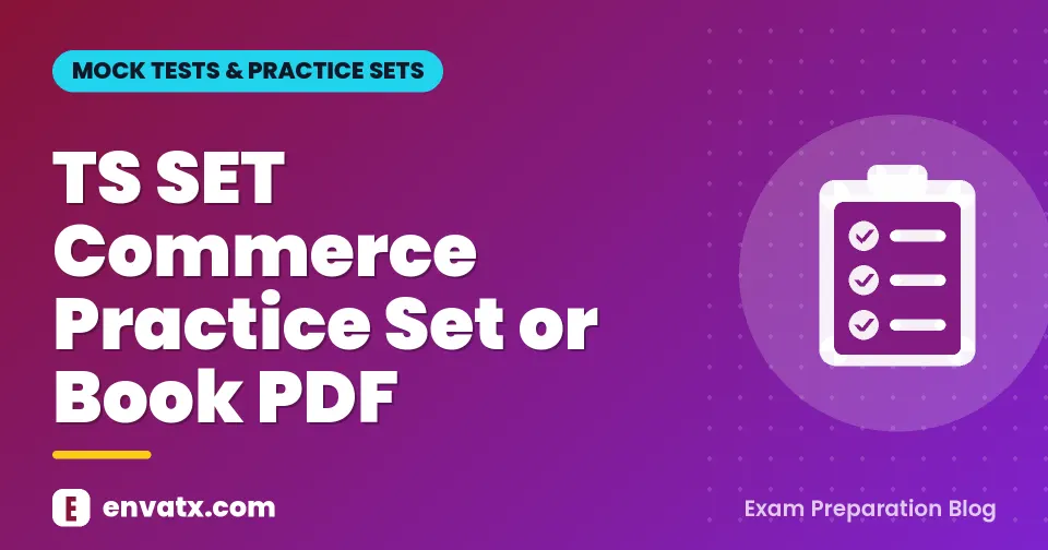 TS SET Commerce Practice Set or Book PDF