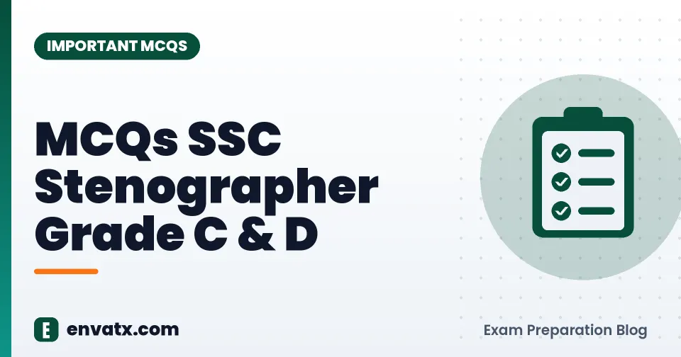 MCQs SSC Stenographer Grade C & D