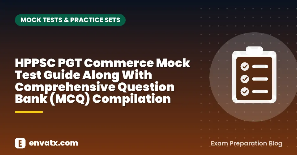 HPPSC PGT Commerce Mock Test Guide Along With Comprehensive Question Bank (MCQ) Compilation