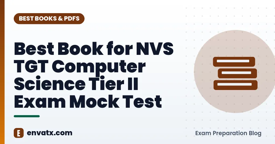Best Book for NVS TGT Computer Science Tier II Exam Mock Test