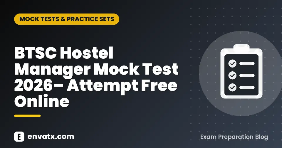 BTSC Hostel Manager Mock Test 2026– Attempt Free Online