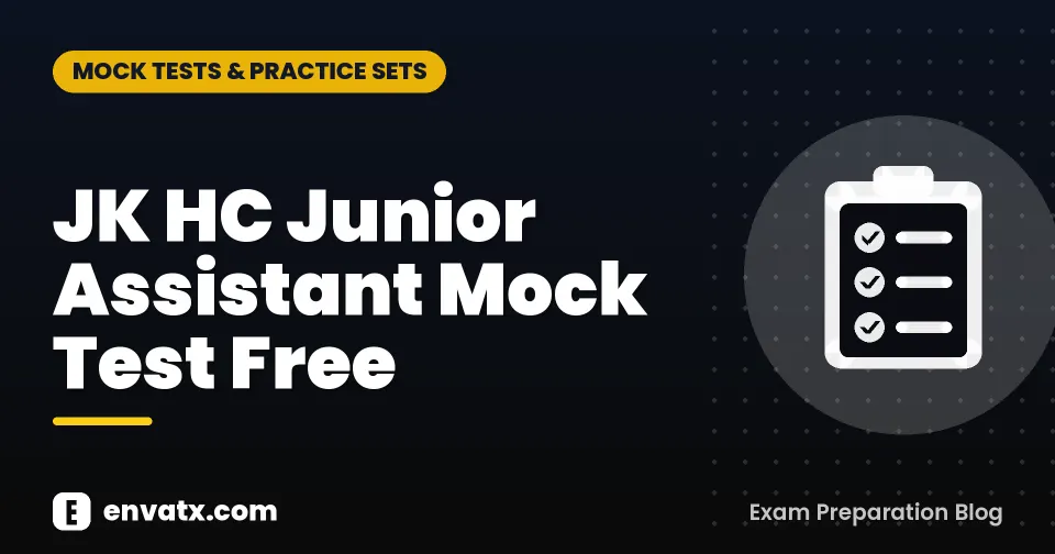 JK HC Junior Assistant Mock Test Free