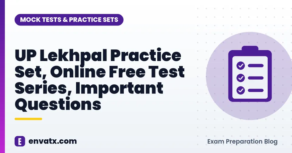 UP Lekhpal Practice Set, Online Free Test Series, Important Questions