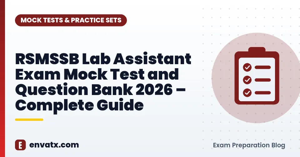 RSMSSB Lab Assistant Exam Mock Test and Question Bank 2026 – Complete Guide