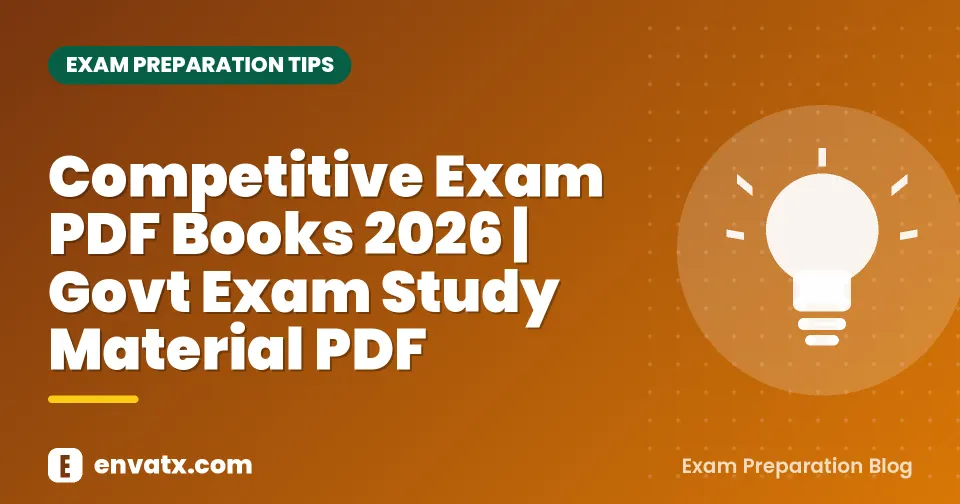 Competitive Exam PDF Books 2026 | Govt Exam Study Material PDF