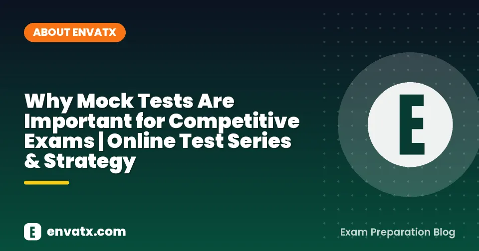 Why Mock Tests Are Important for Competitive Exams | Online Test Series & Strategy