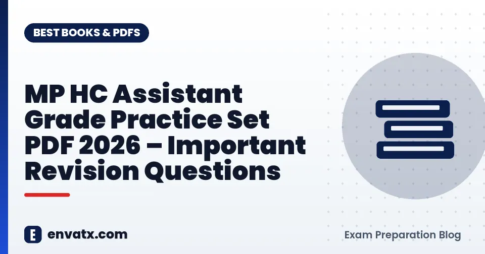 MP HC Assistant Grade Practice Set PDF 2026 – Important Revision Questions