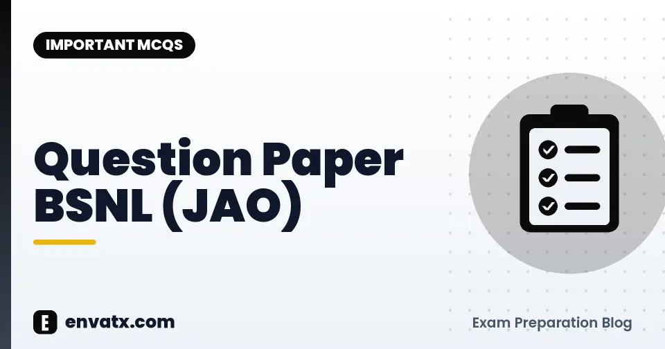 Question Paper BSNL (JAO)