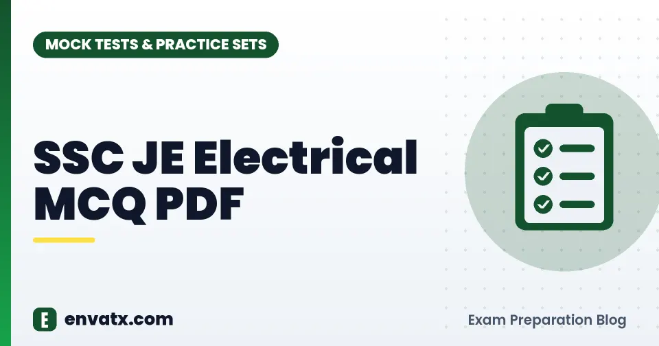 SSC JE Electrical MCQ PDF