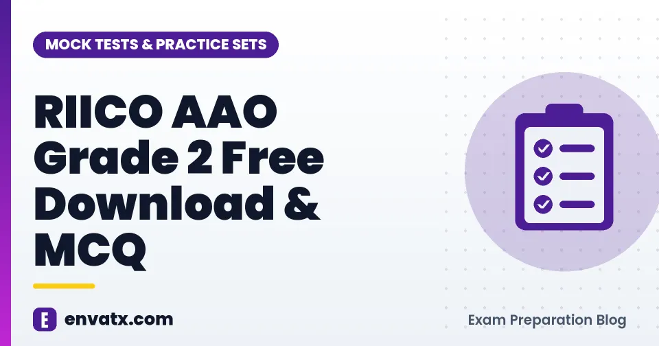 RIICO AAO Grade 2 Free Download & MCQ