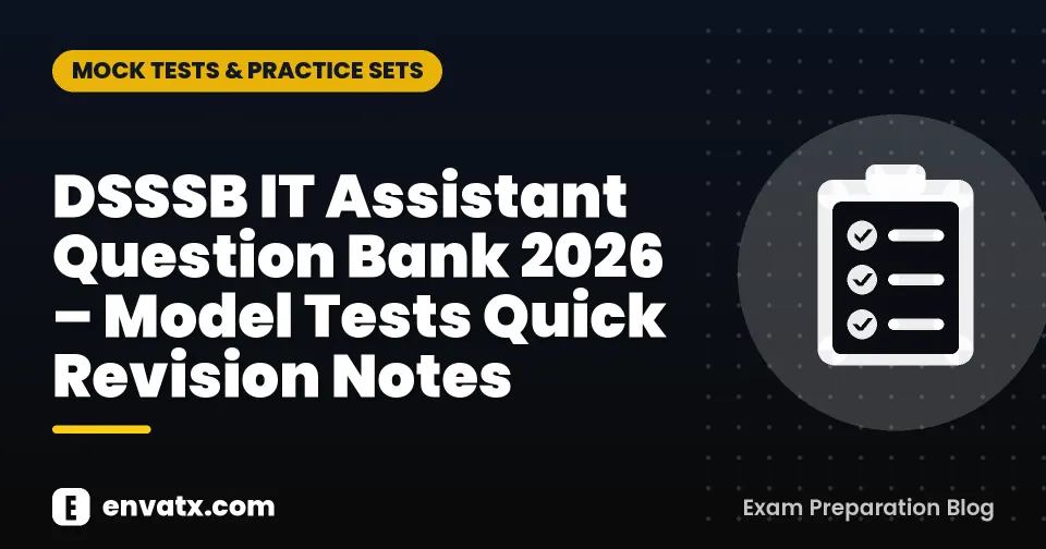 DSSSB IT Assistant Question Bank 2026 – Model Tests Quick Revision Notes