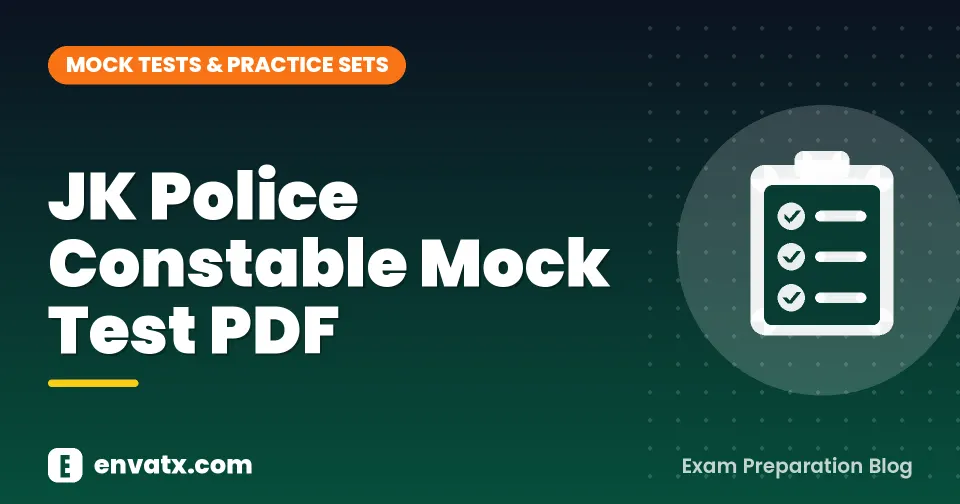 JK Police Constable Mock Test PDF