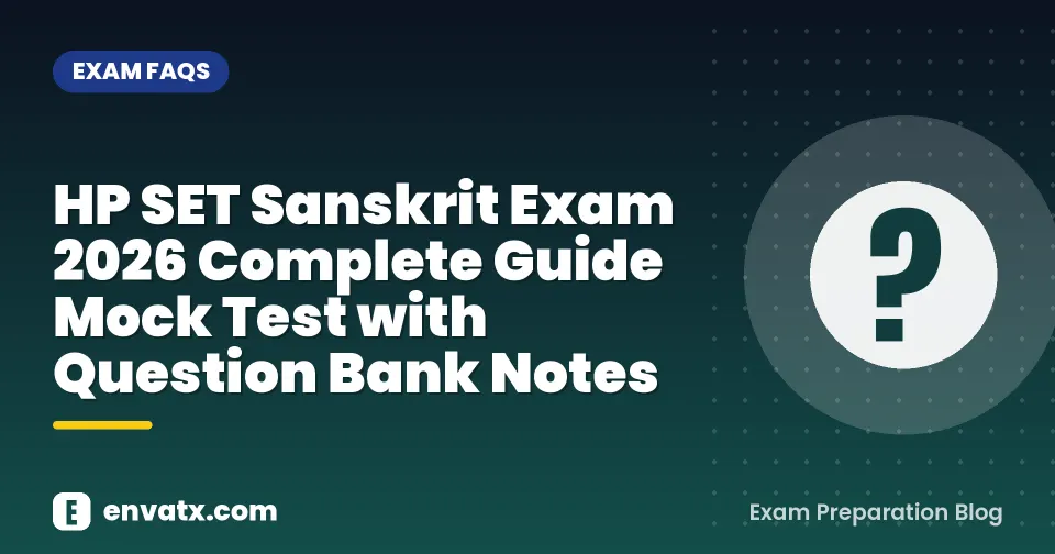 HP SET Sanskrit Exam 2026 Complete Guide Mock Test with Question Bank Notes