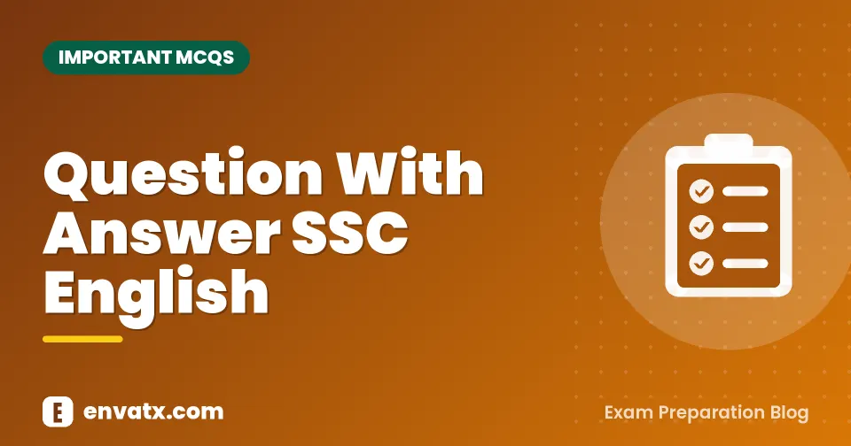 Question With Answer SSC English