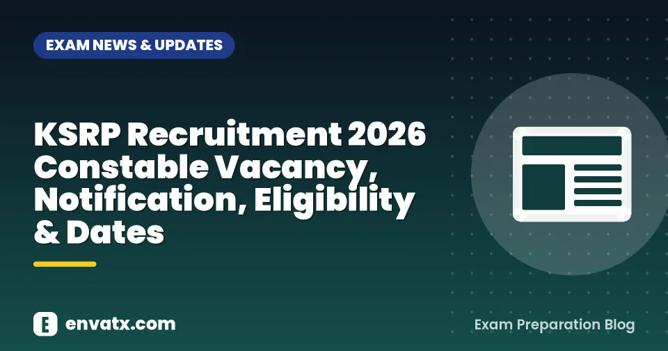 KSRP Recruitment 2026 Constable Vacancy, Notification, Eligibility & Dates