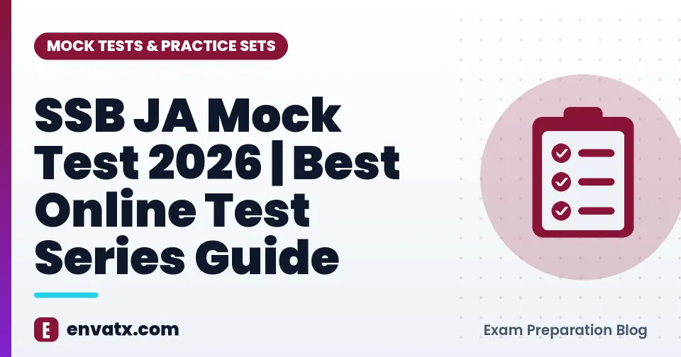 SSB JA Mock Test 2026 | Best Online Test Series Guide