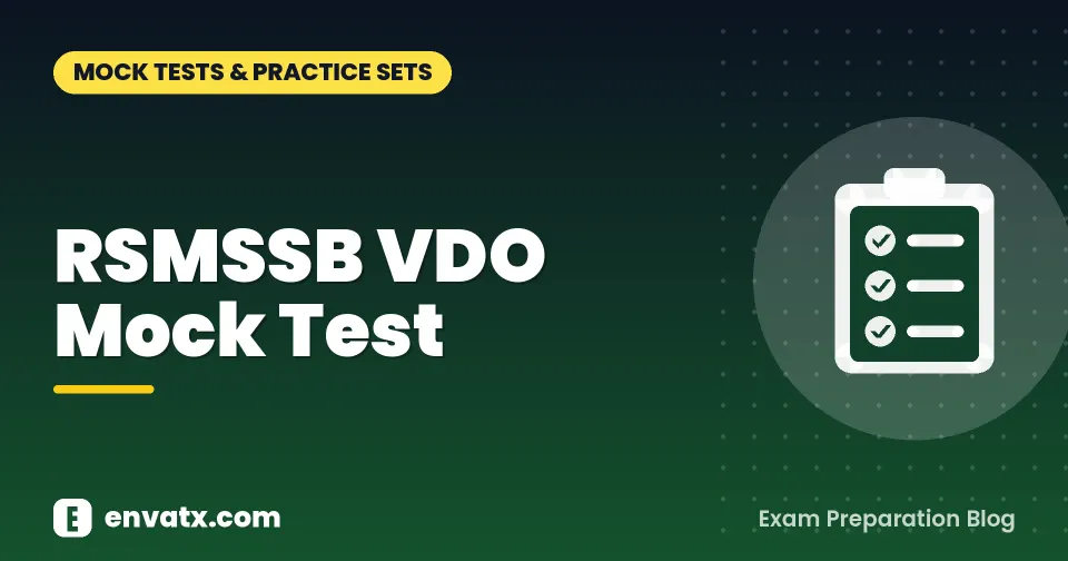 RSMSSB VDO Mock Test