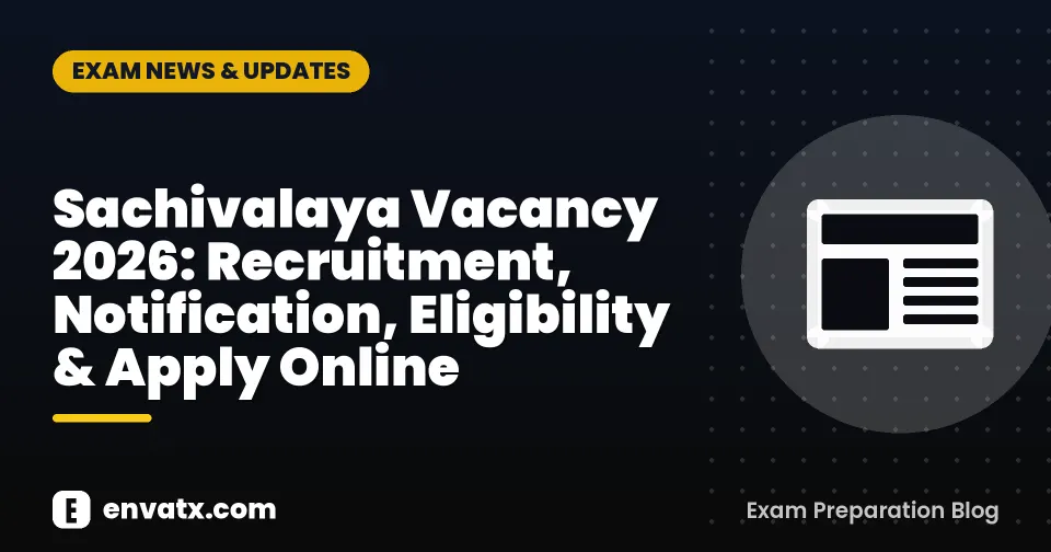 Sachivalaya Vacancy 2026: Recruitment, Notification, Eligibility & Apply Online