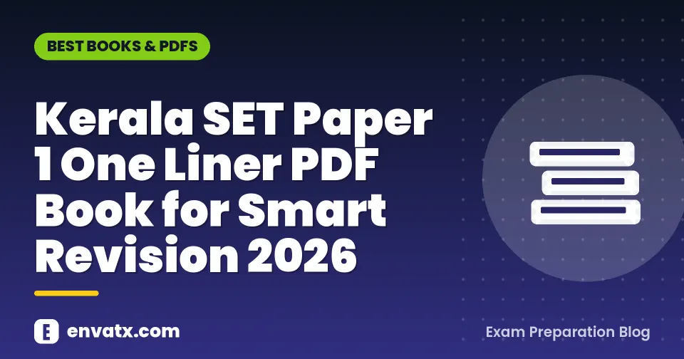 Kerala SET Paper 1 One Liner PDF Book for Smart Revision 2026