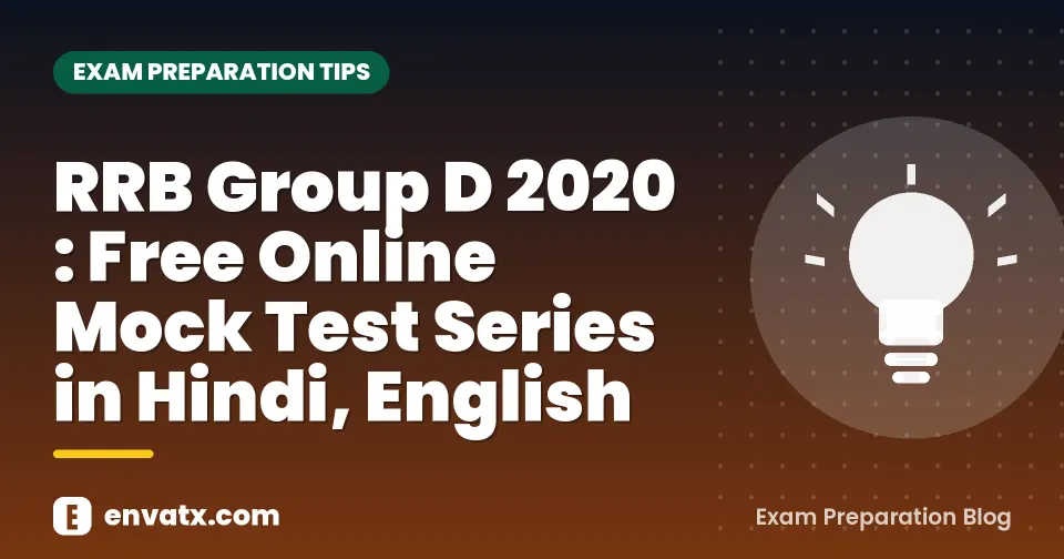 RRB Group D 2020 : Free Online Mock Test Series in Hindi, English