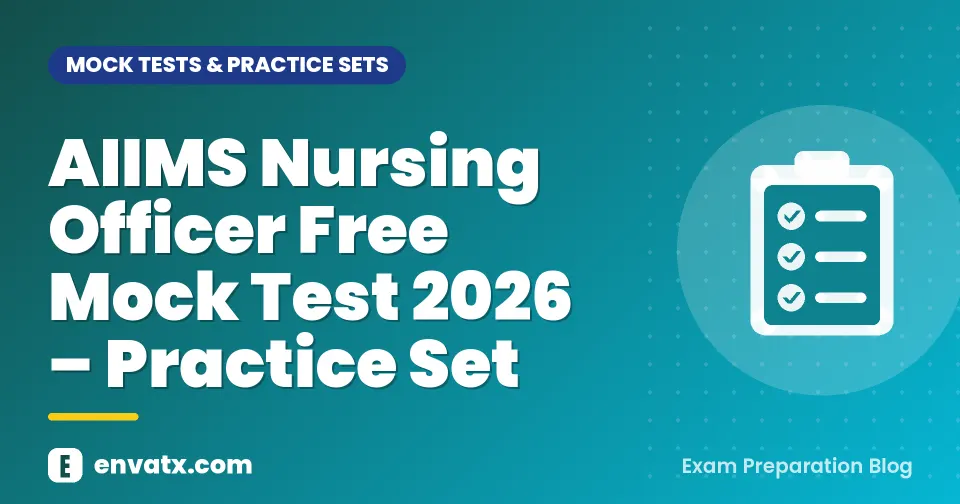 AIIMS Nursing Officer Free Mock Test 2026 โ Practice Set
